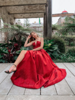 Tina Holly red ball gown